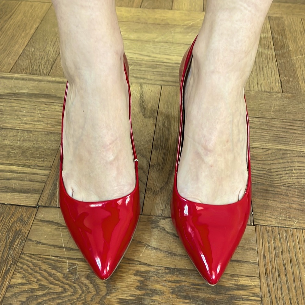 BCBG Red Patent Leather Heels